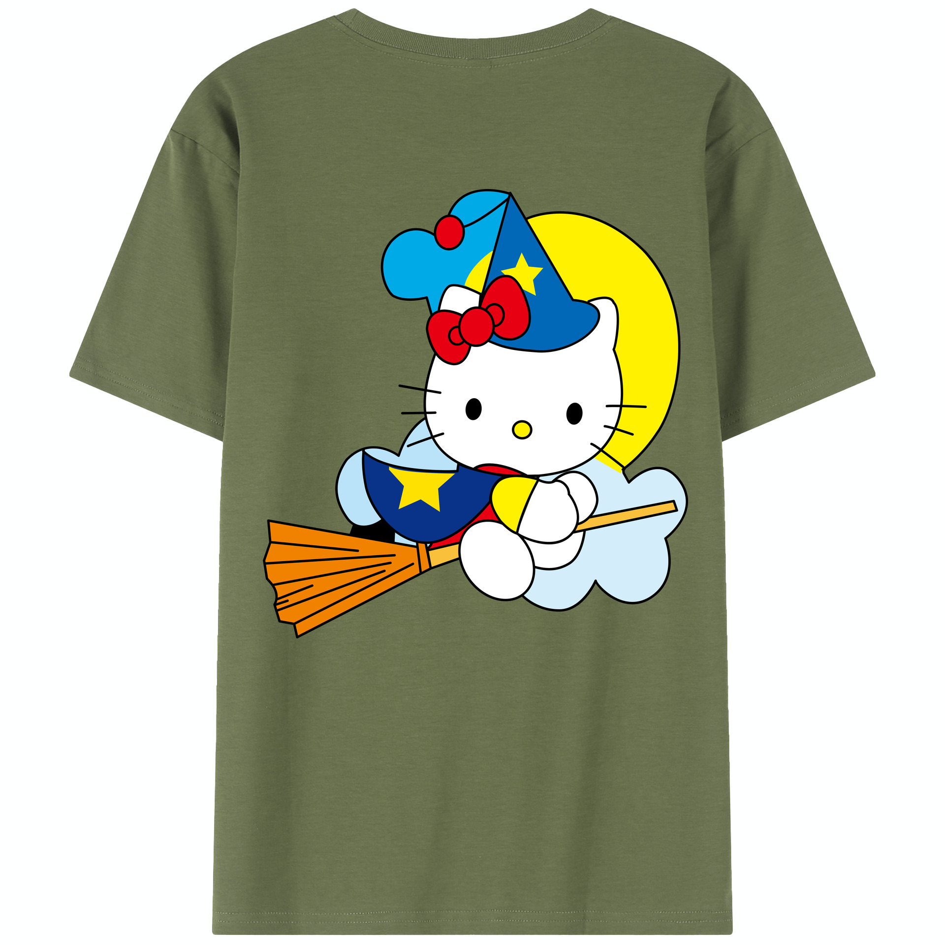 （画像用） Hello Kitty ハローキティ 綿100％半袖Tシャツ（背面プリント）